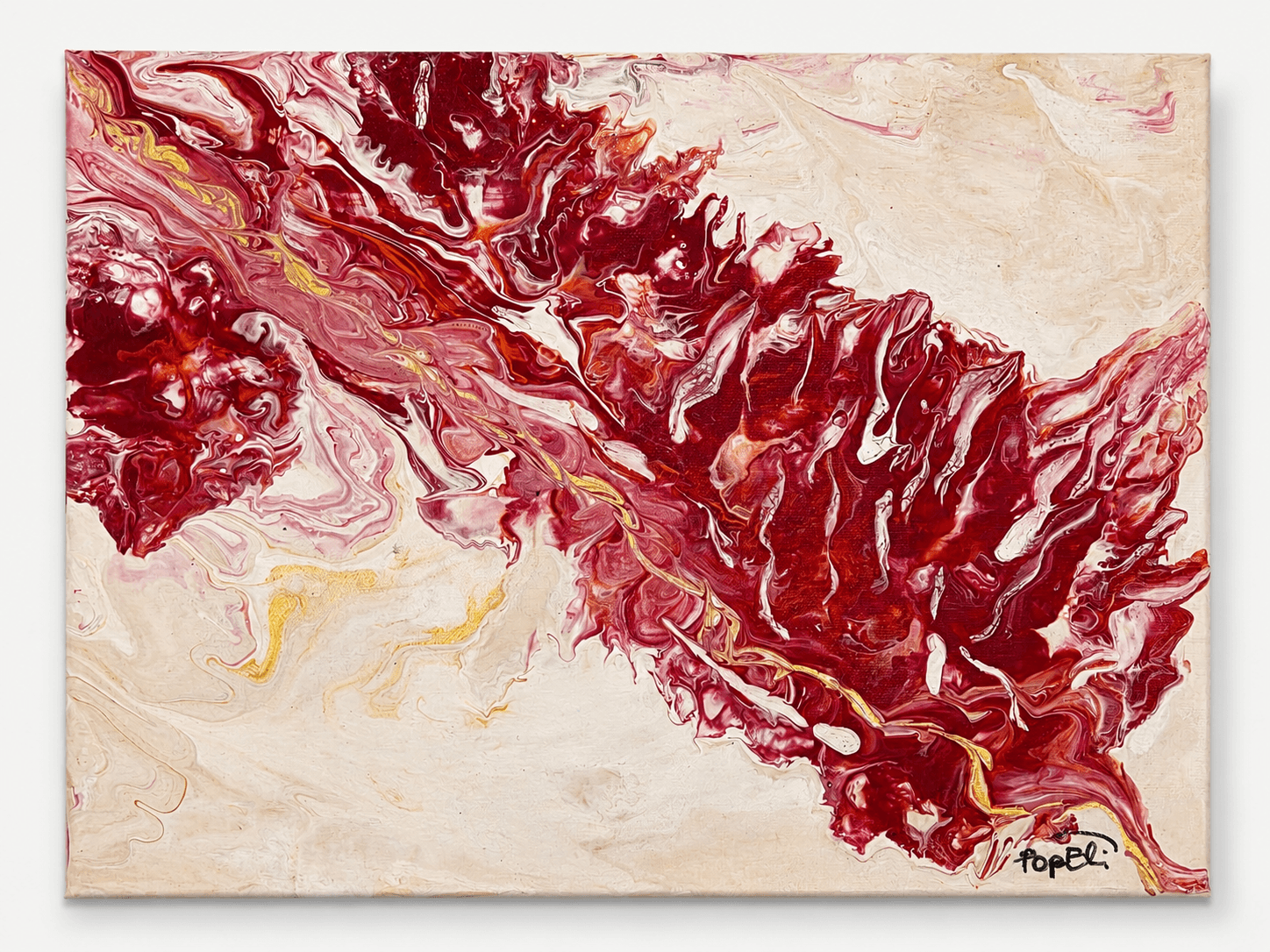 Ivory Current, original abstract painting
